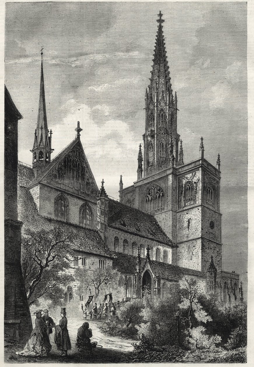 Konstanz Minster or Konstanz Cathedral - Germany - Notre-Dame Cathedral of Constance - 1868 by Unknown artist