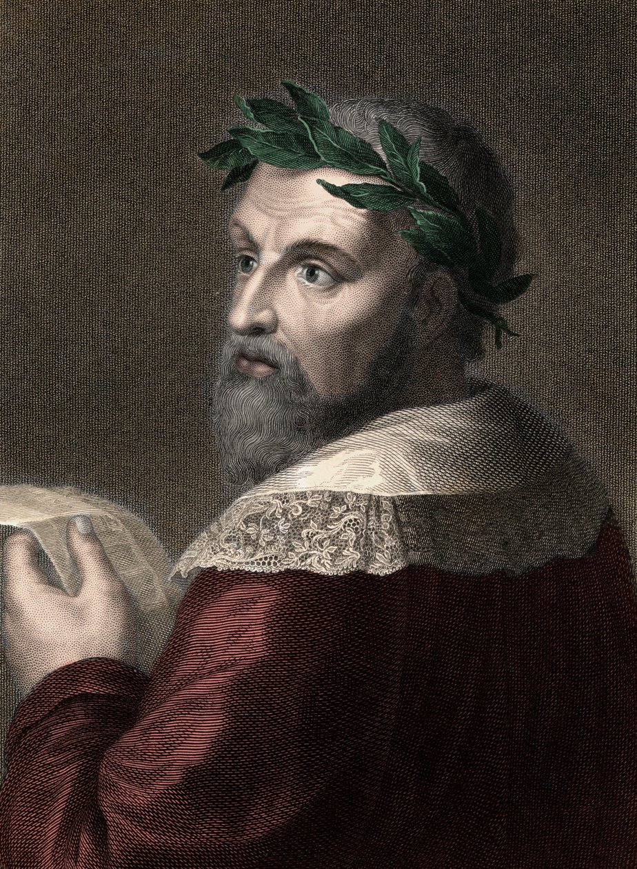 Ludovico Ariosto (1474-1533) (engraving) by Unknown artist