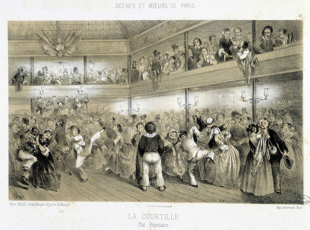La Courtille: Folk Ball - 19th Century by Unknown artist