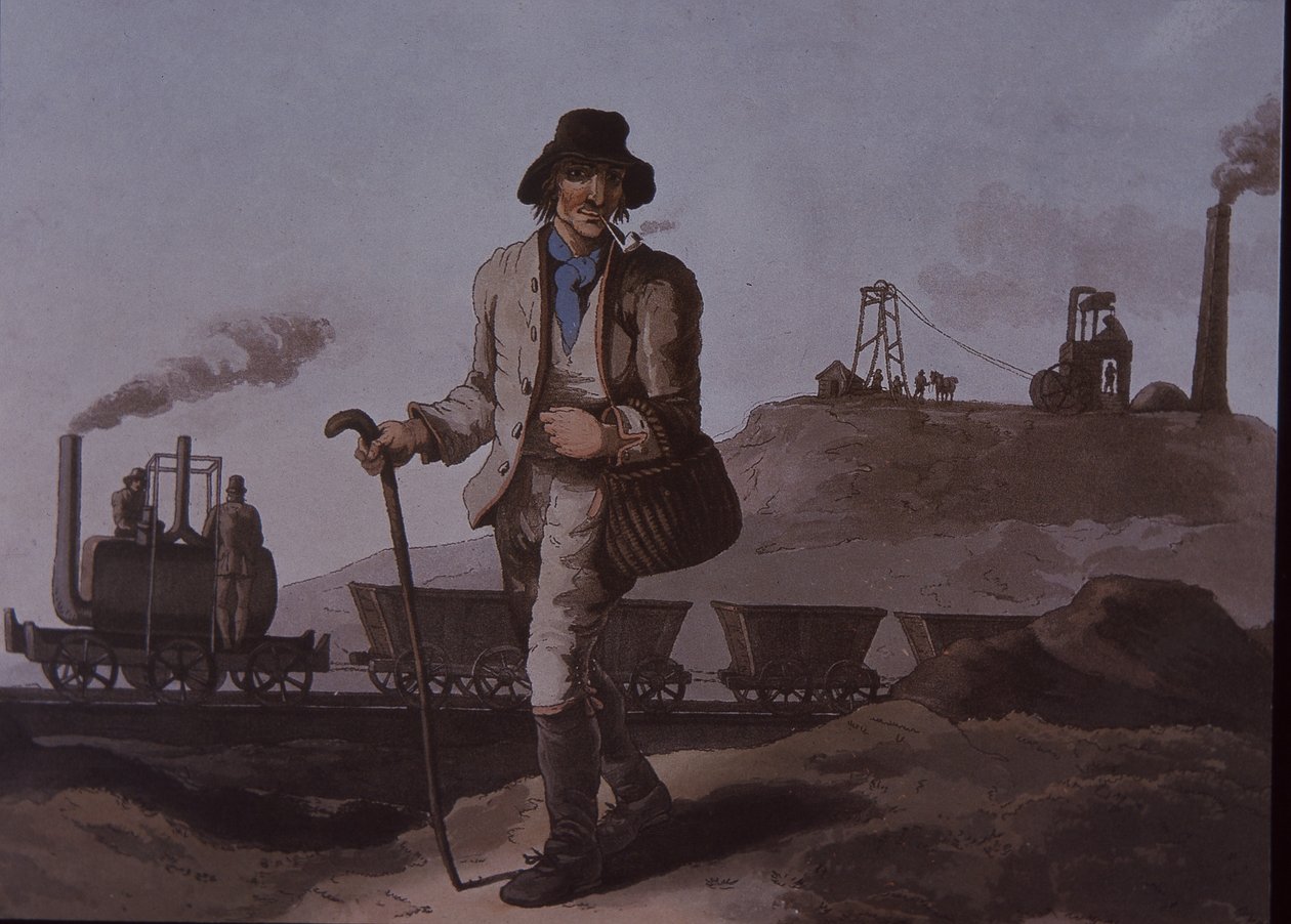 Labourer, early industrial revolution, early 19th century by Unknown artist