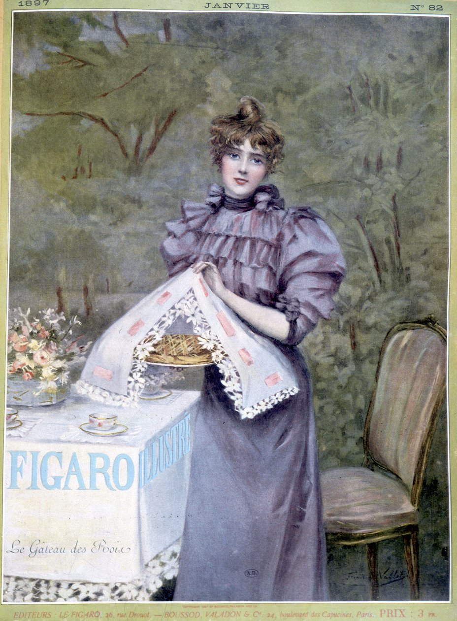 Le Cake des Rois by Frédéric Vallet - in Figaro Illustré, Jan 1897 by Unknown artist