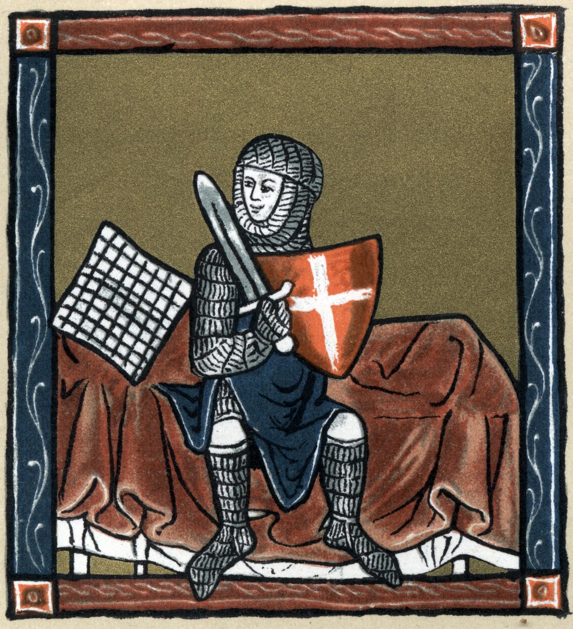 Legend of Arthurian: the Gawain knight on the magical bed. In 