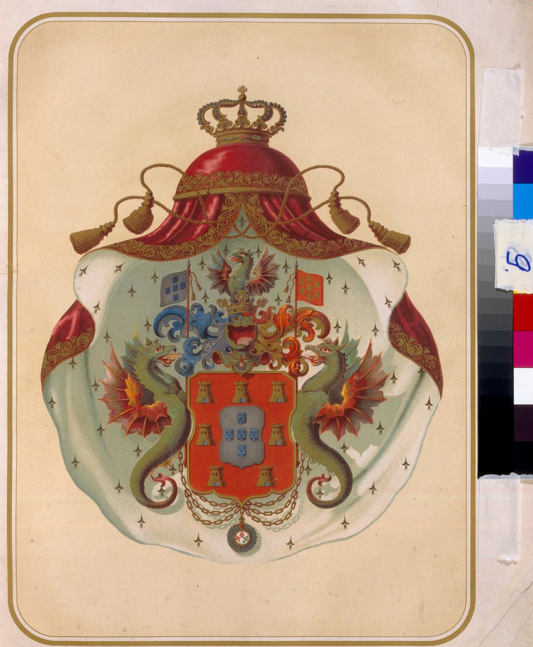 The Coat of Arms of The Freemasons Grand Lodge of Mecklenburg by Unknown artist