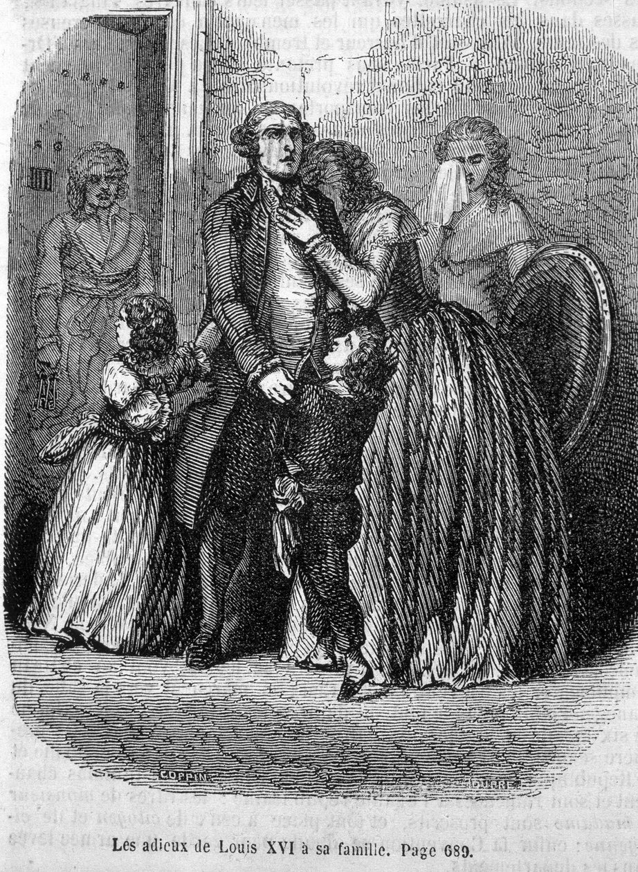Les fareeux de Louis XVI a sa famille (a Marie Antoinette et Louis XVII) by Unknown artist