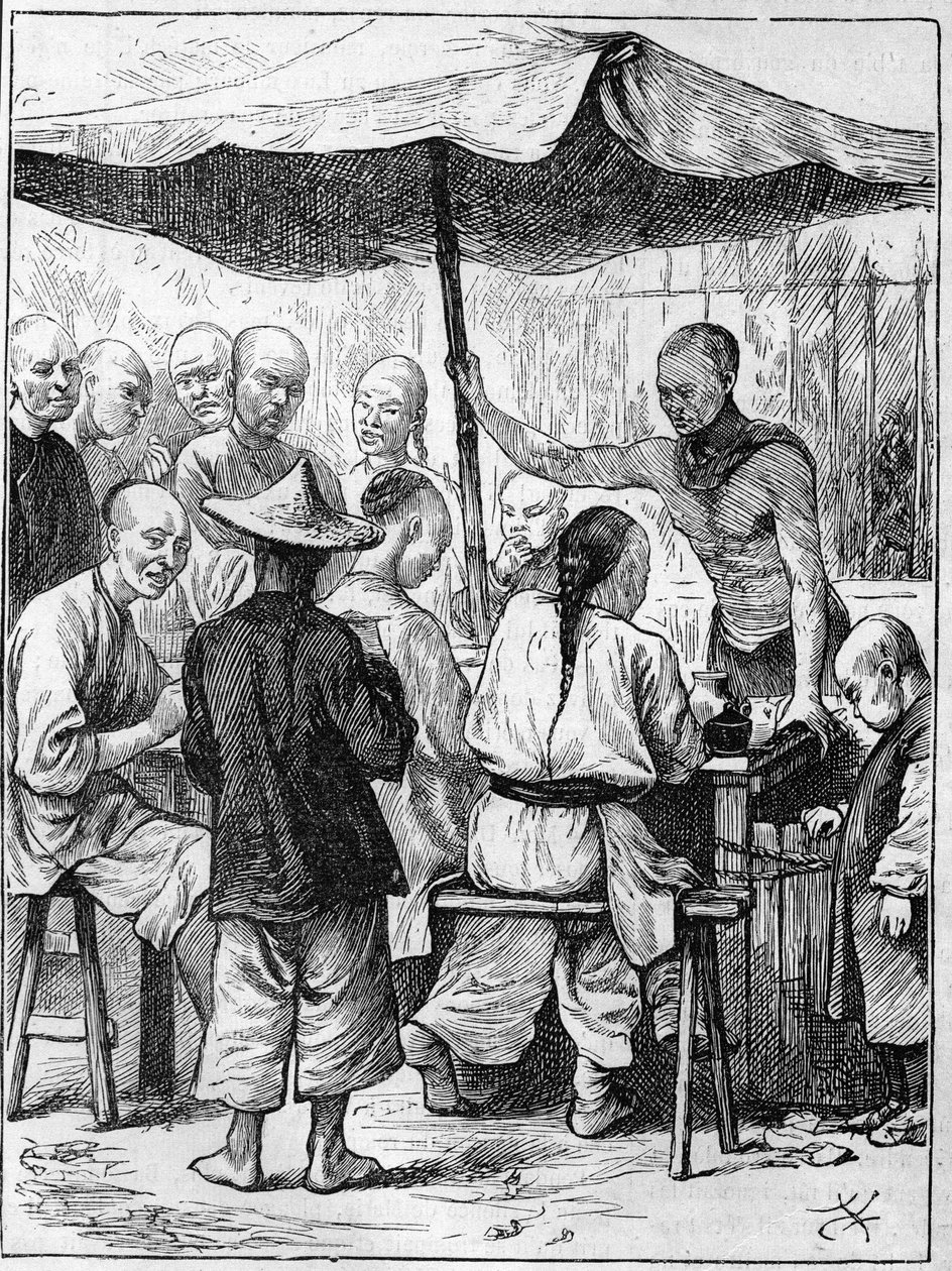 Life in China in the 19th century: Outdoor Catering by Unknown artist