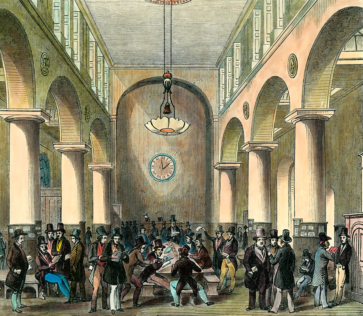 London Stock Exchange: Stock Exchange in London in the 19th century by Unknown artist
