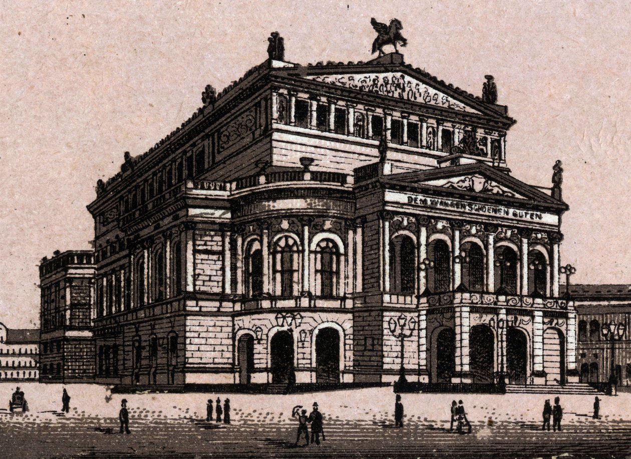 The Opera House in Frankfurt, Germany in “The World Illustrates 168 Views” Undated (late 19th century) by Unknown artist