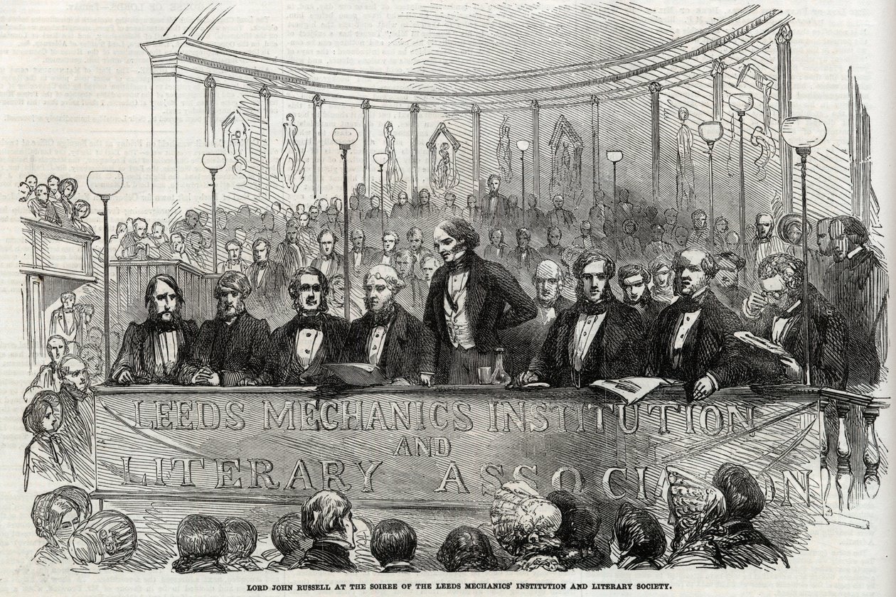 Lord John Russell (1st Earl Russell) (1792-1878) At The Soiree Of The Leeds Mechanics