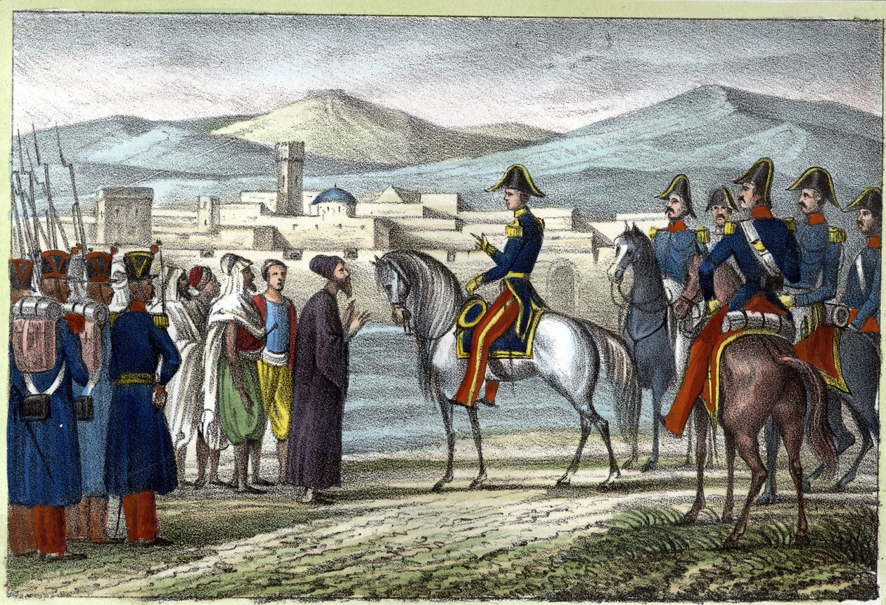 Louis Auguste, Count of Bourmont (Maréchal de Bourmont) (1773-1846) in Algeria in 1830. in 