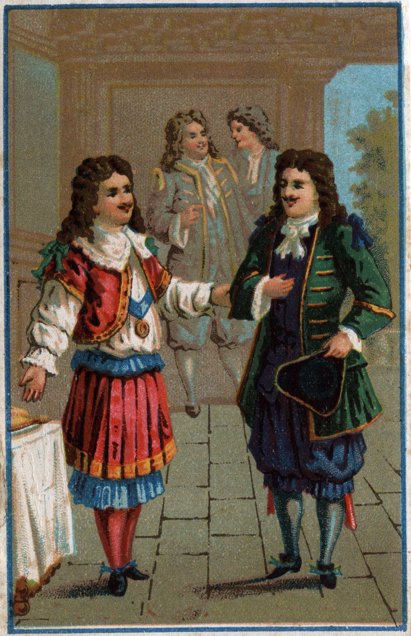 Louis XIV and Moliere: King Louis XIV and Jean Baptiste Poquelin dit Moliere by Unknown artist