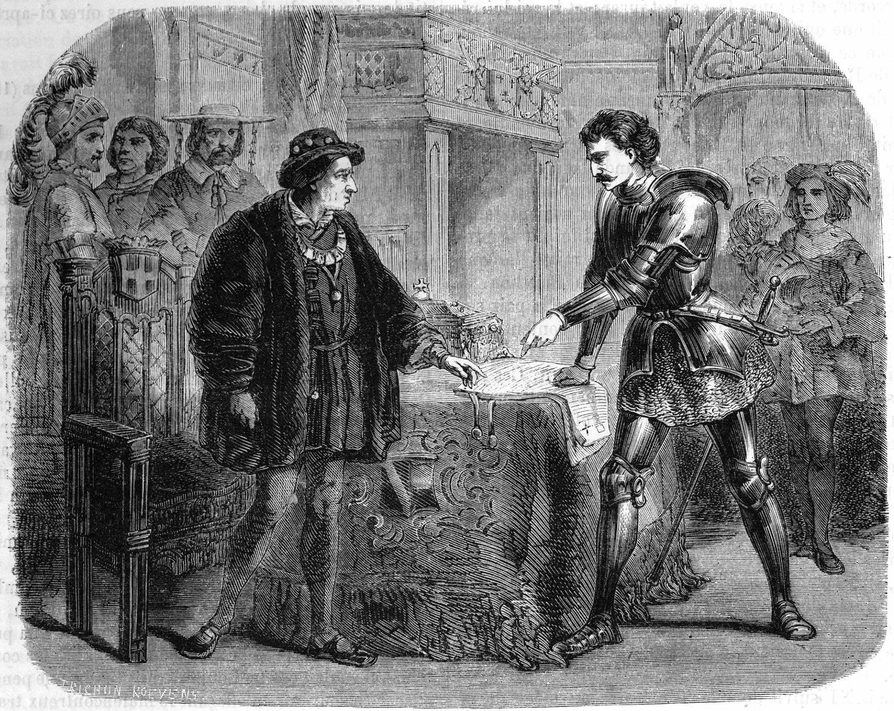 Louis XI and Charles the Bold in Peronne (Italy), October 1468 by Unknown artist