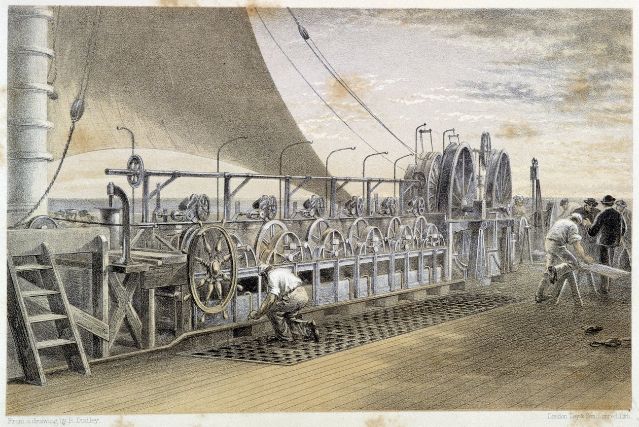 Machinery for Unwinding Cable by Unknown artist
