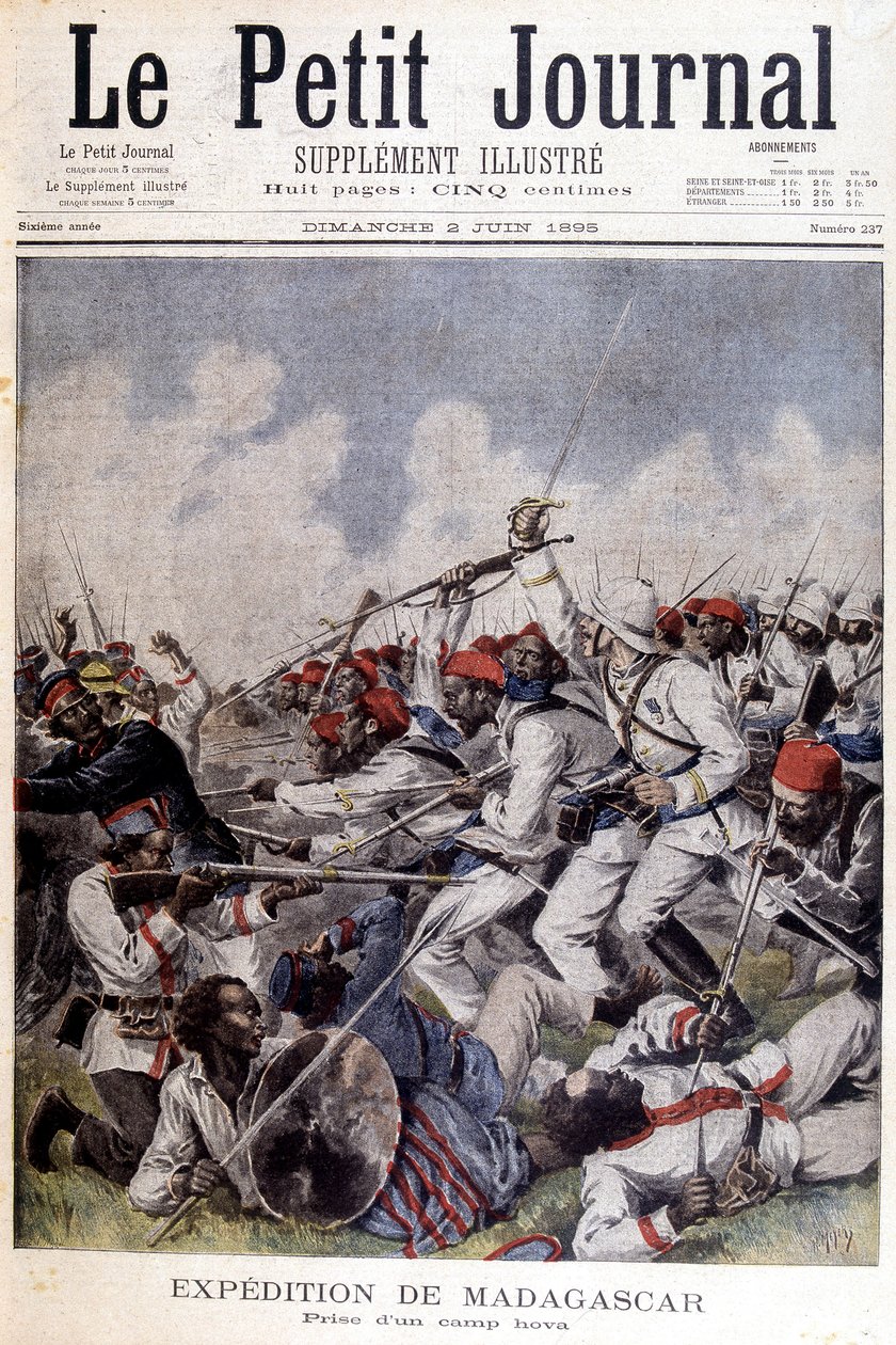 Madagascar Expedition: take of a camp hova by Unknown artist