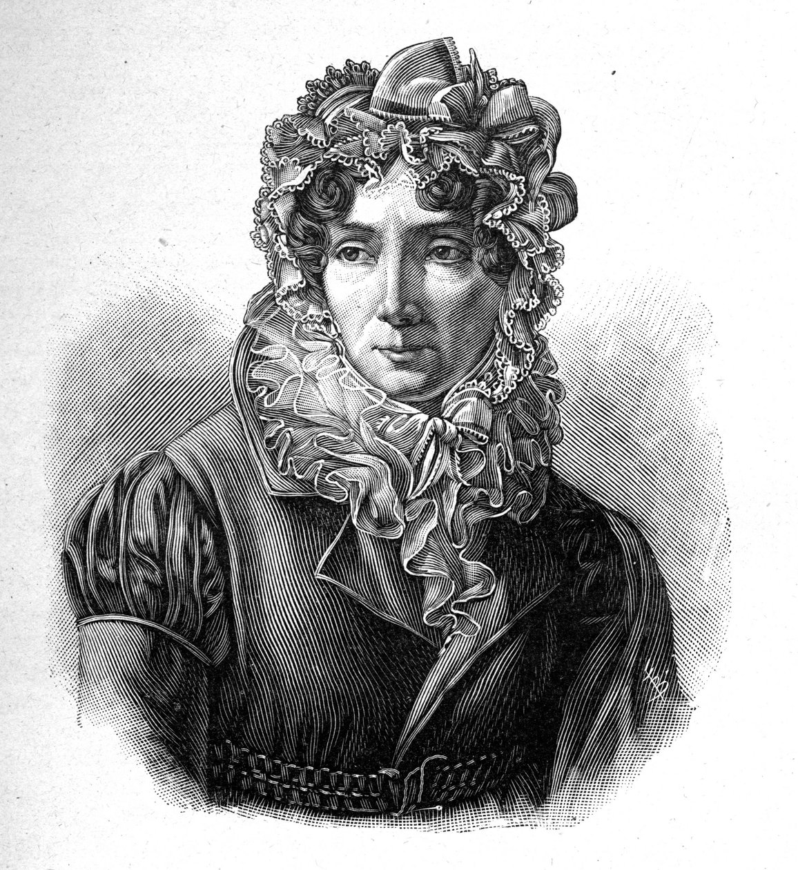 Portrait of Madame de Genlis - Stéphanie Félicité de Genlis (1746-1830), Countess of Genlis, French woman of letters by Unknown artist