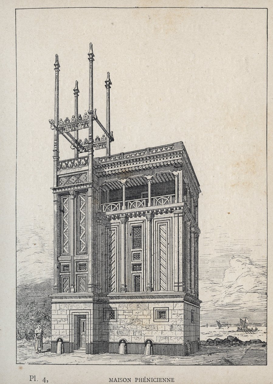 Phoenician House, Universal Exhibition, Paris by Unknown artist