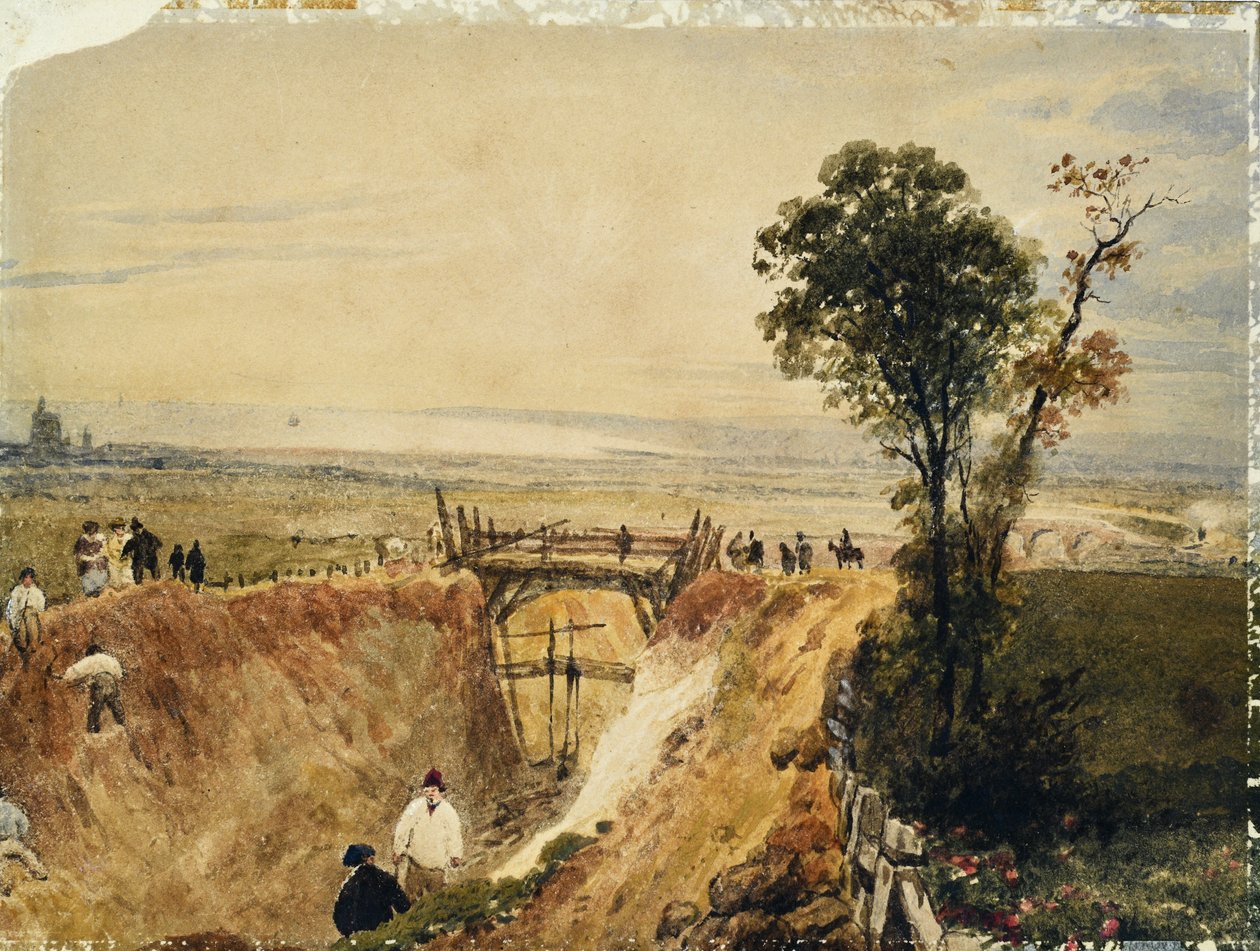Making the Shoreham Railroad, c.1840 by Unknown artist