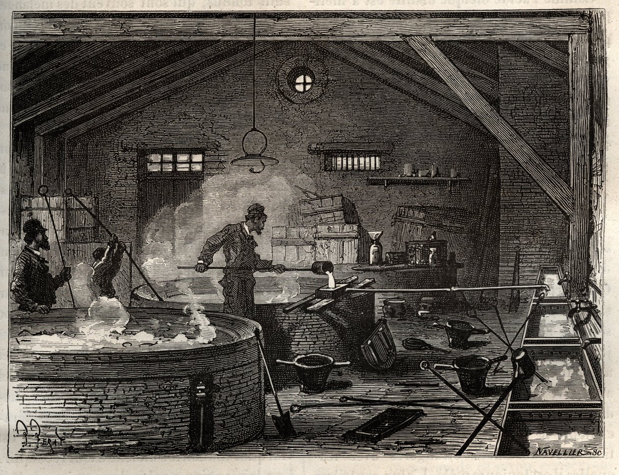 Manufacture of soap - Manufacture of tallow soap in a factory near ...
