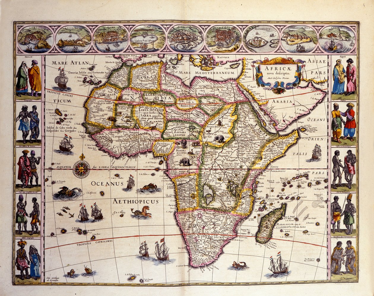 Map of Africa from William Blaeu