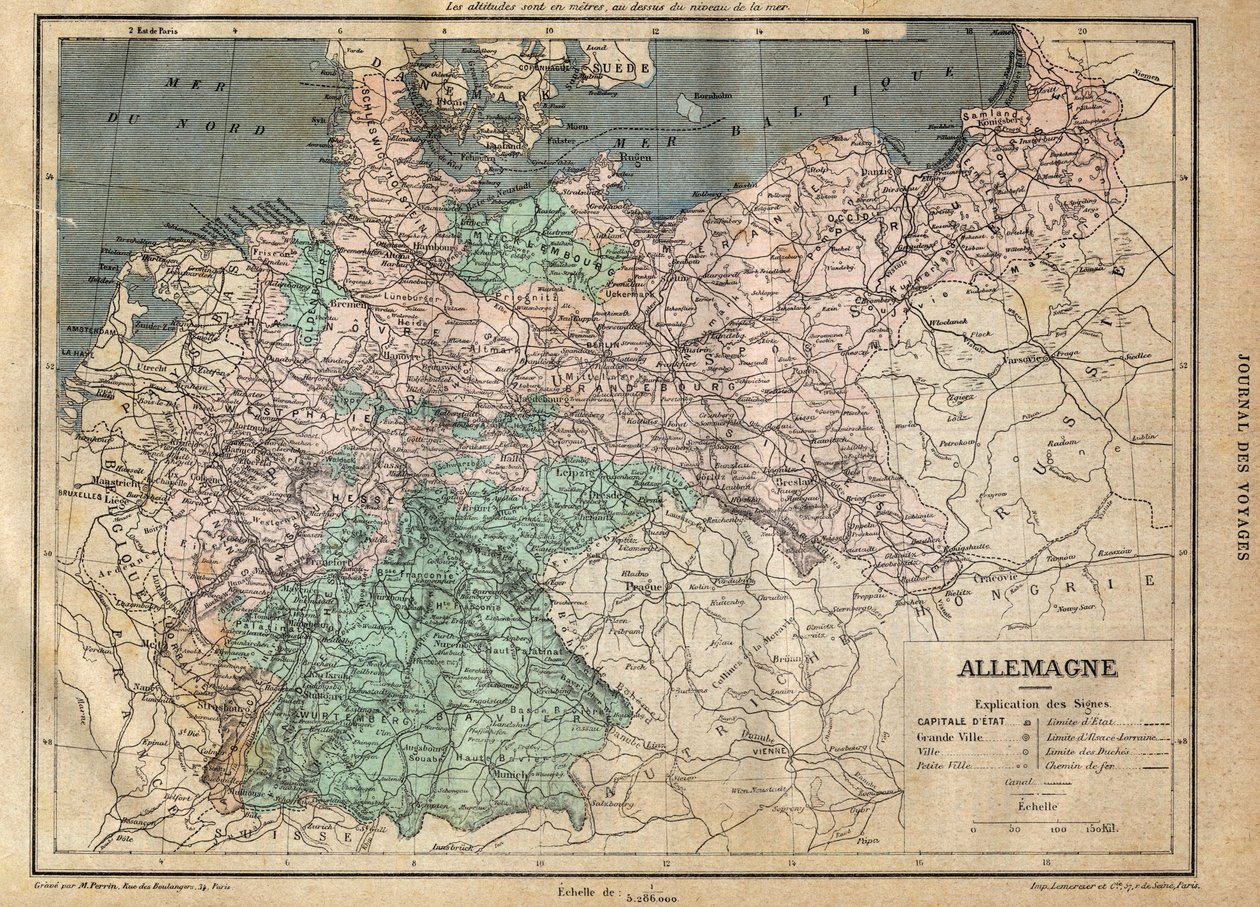 Map of Germany in 1891 by Unknown artist
