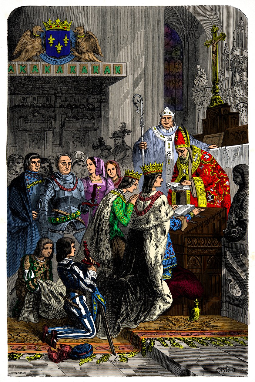 Marriage Between Charles VIII and Anne of Brittany on 13 December 1491 at the Chateau de Langeais by Unknown artist