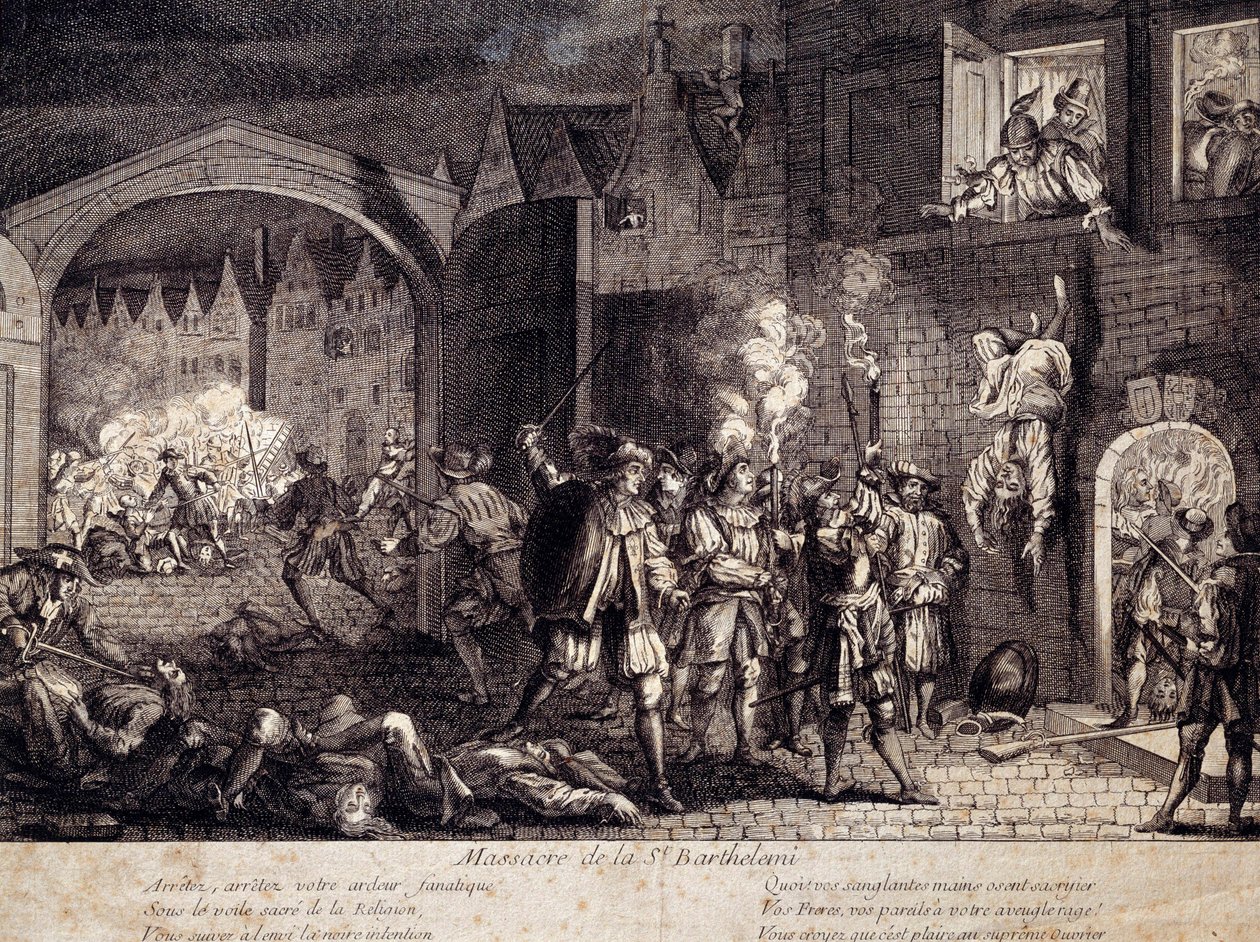 Massacre of Saint Barthelemy in Paris on the night of 24 August 1572 by Unknown artist