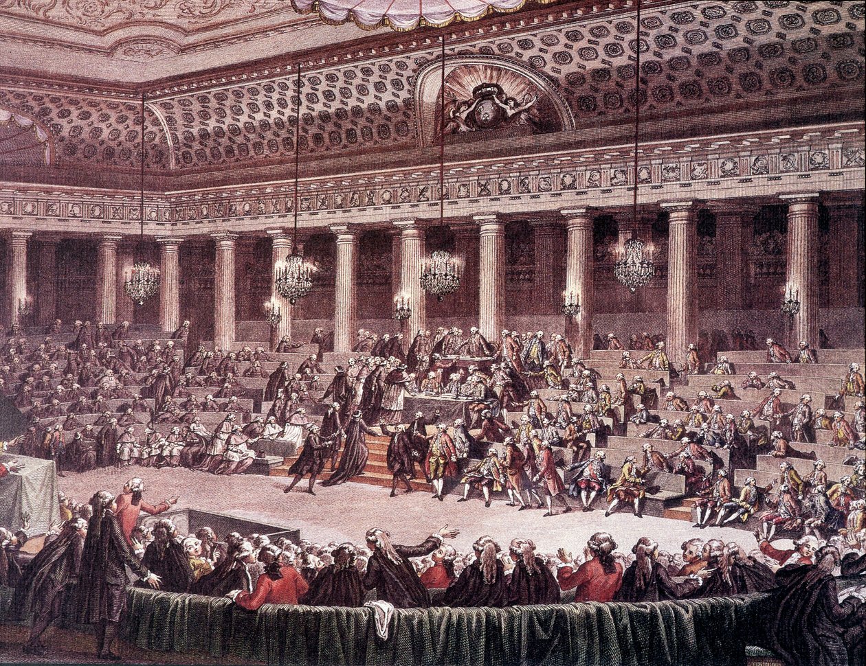 Meeting of the Constituent Assembly on the Night of August 4, 1789 for the Abolition of Privileges by Unknown artist