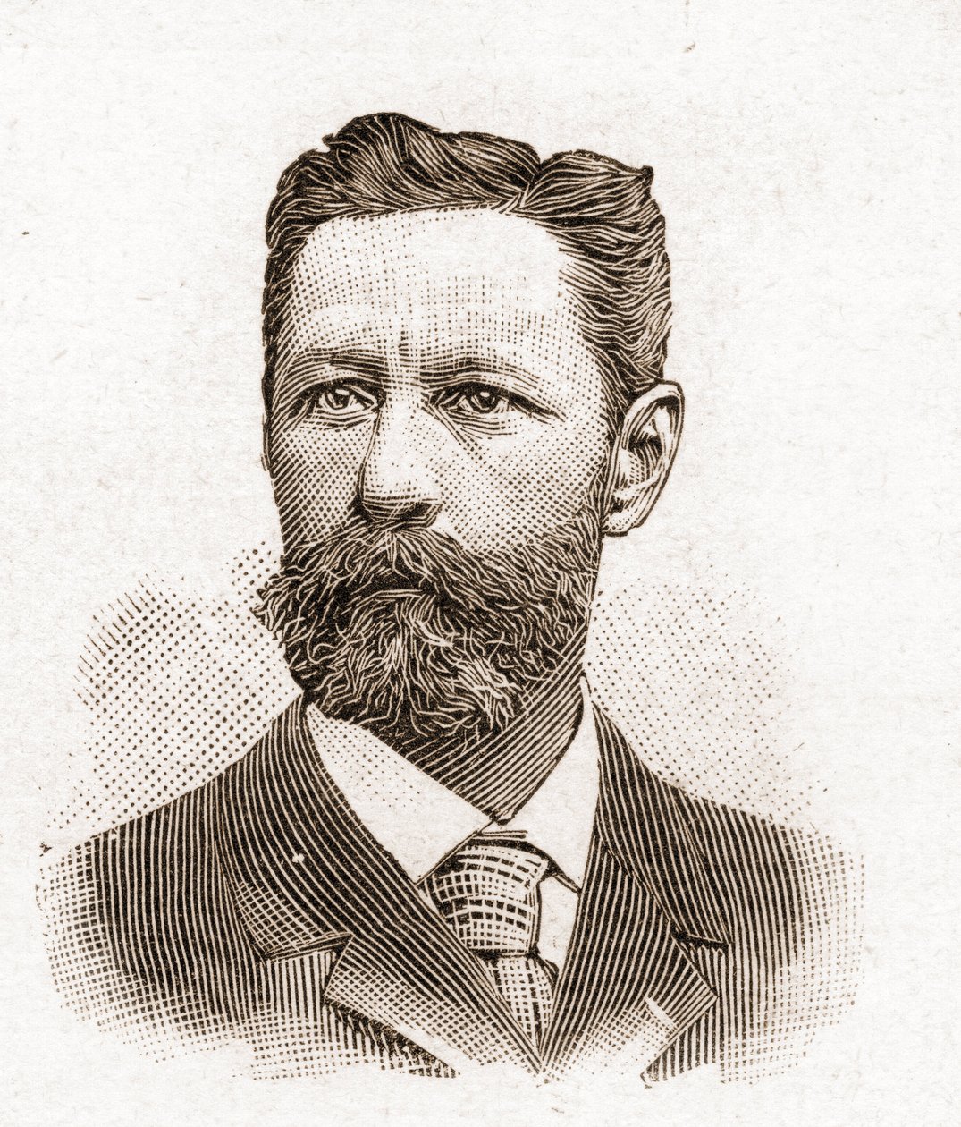 Portrait of Eugene-Melchior de Vogue, French writer by Unknown artist