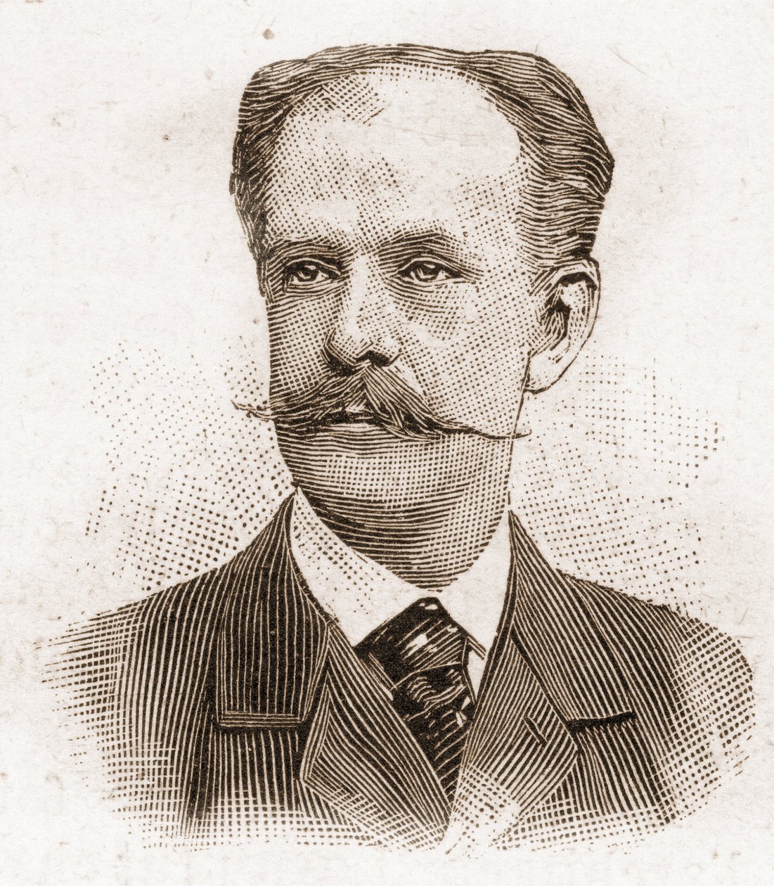 Members of the Academy Francaise in 1895: portrait of Paul Gabriel Othenin d