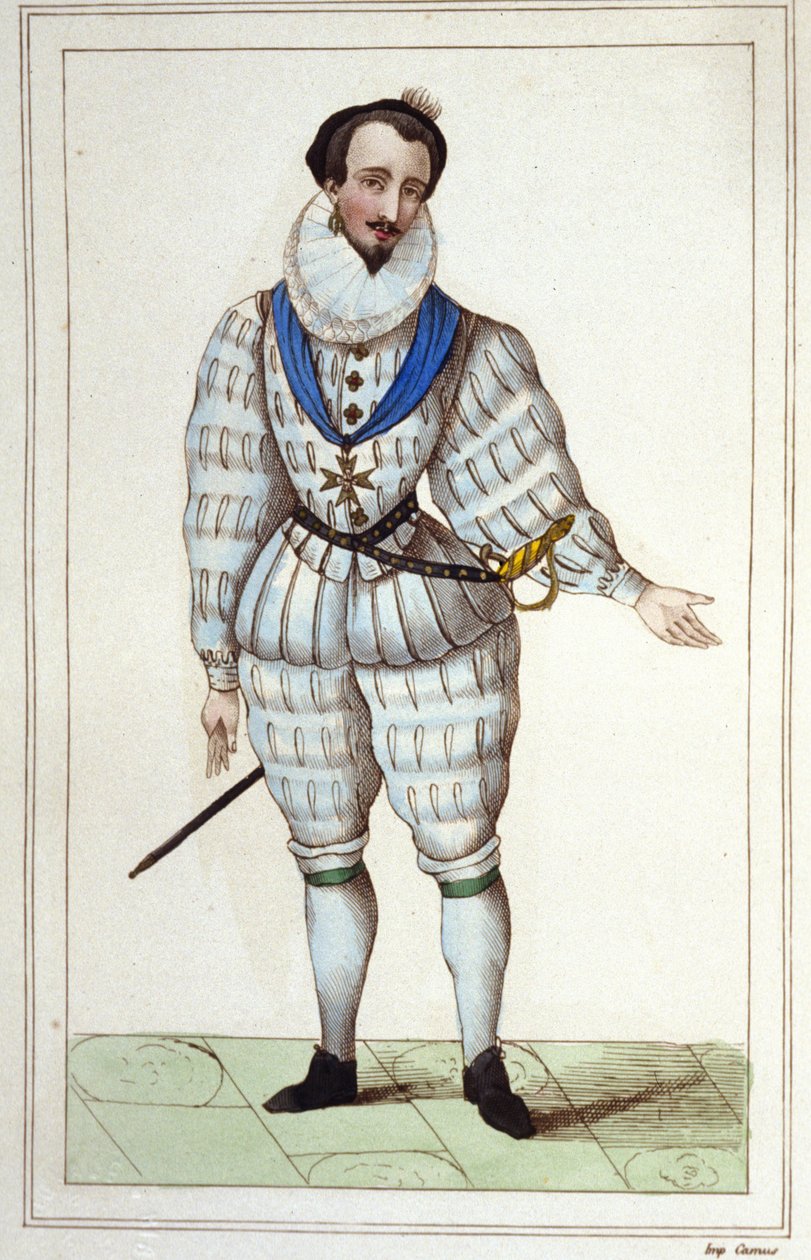 Mignon by Henri III. Engraving from 1830 by Unknown artist