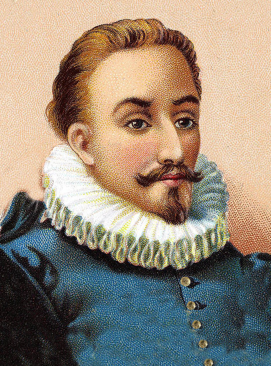 Miguel de Cervantes Saavedra 1547-1616 - Portrait of Miguel de Cervantes, Spanish poet and playwright by Unknown artist