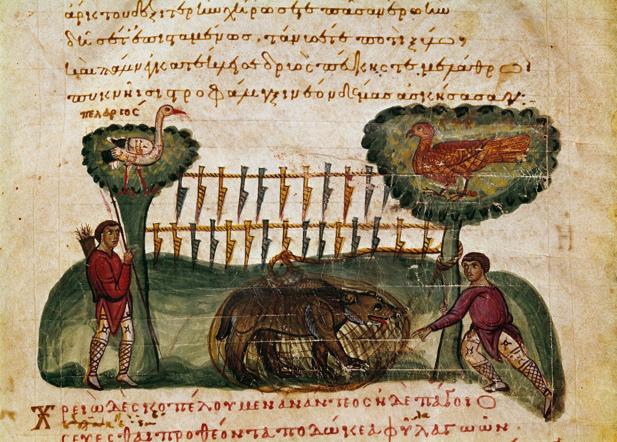 Bear Hunting Scene from 
