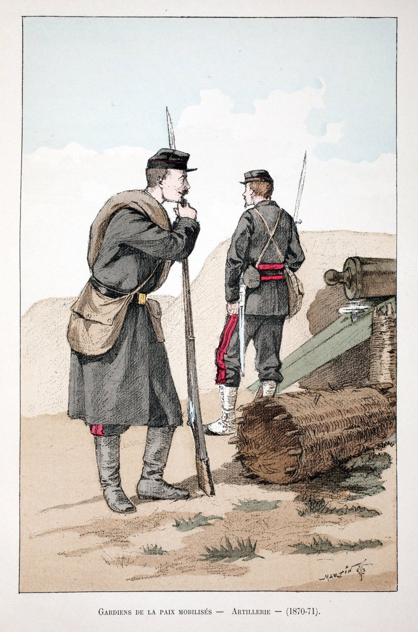 Mobilized peacekeepers (1870-1871) (illustration from 