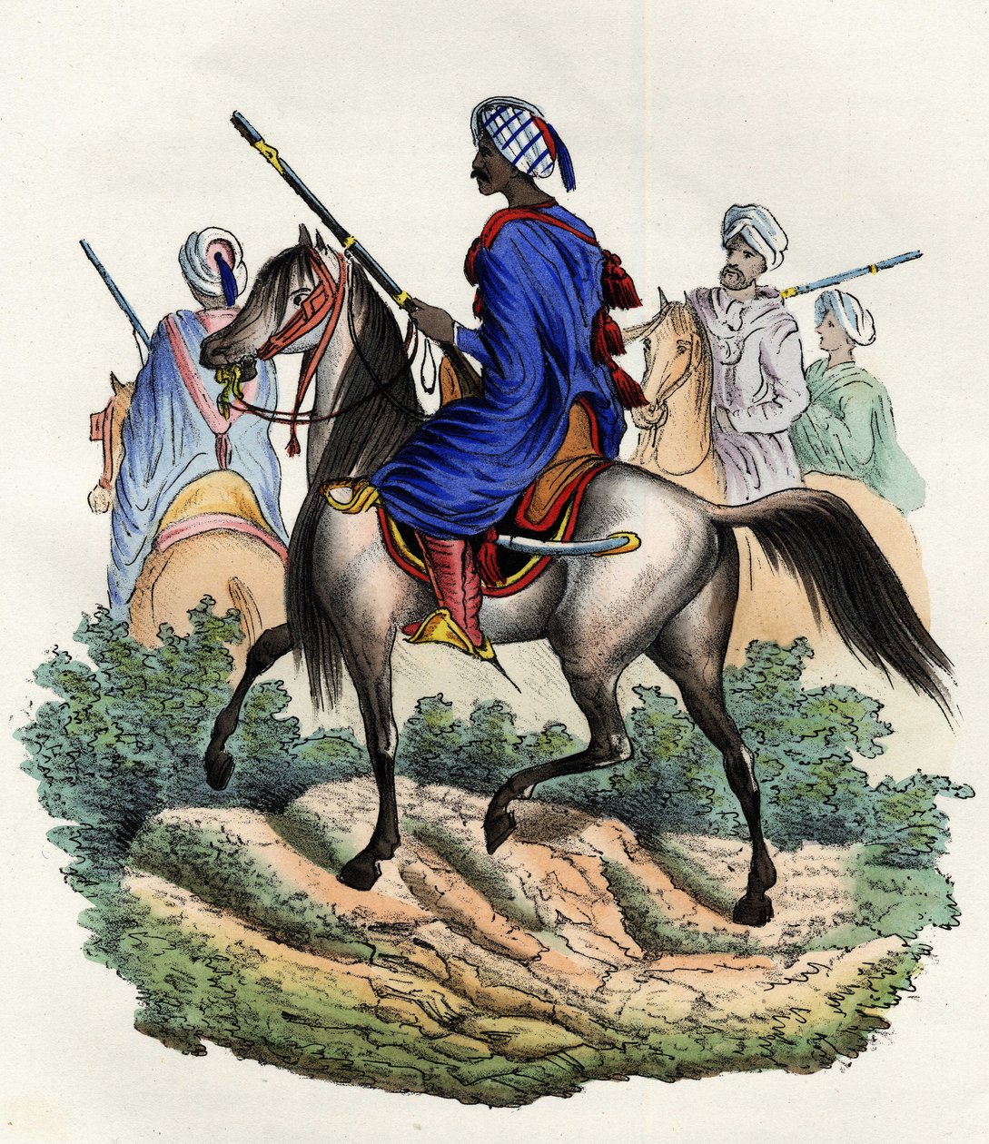 Moorish gendarmes charged with the police of Algiers by the French army of Africa, trained in 1831 and dissolved in 1841. In 