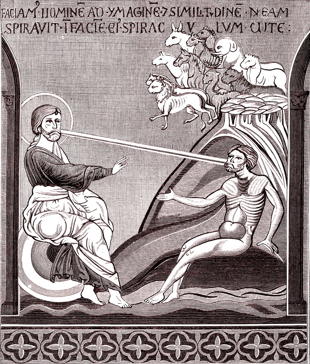 Mosaic Representing the Creation of Man by Unknown artist