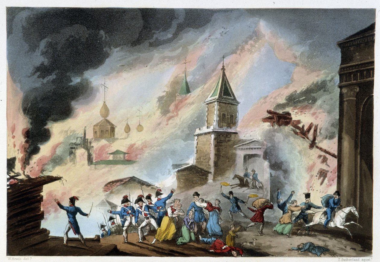 Moscow Fire, Sep. 1812 - in 