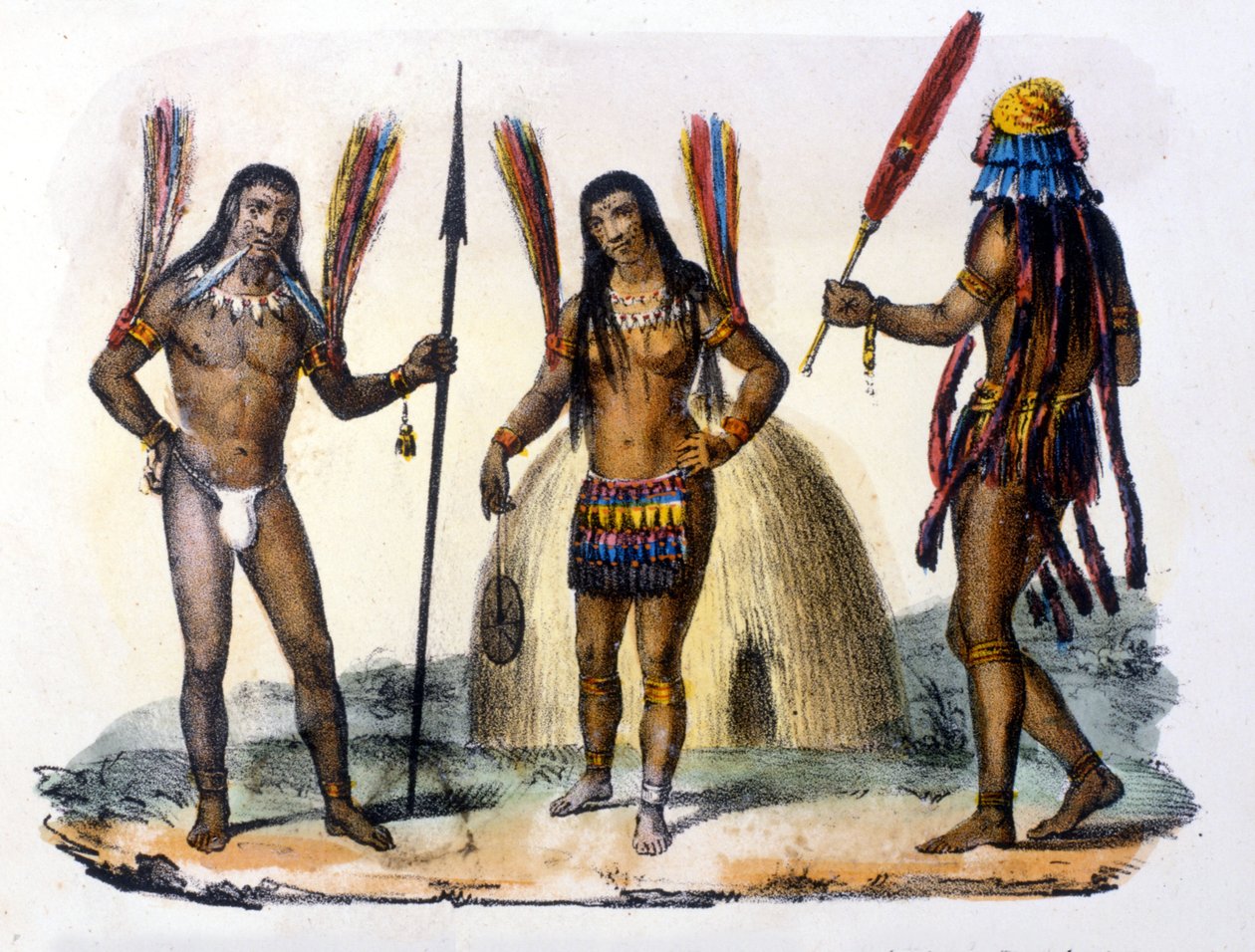 Mundrucu and Jivaros Indians in Ecuador by Unknown artist