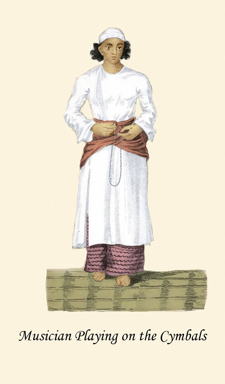 Musician Playing the Cymbals by Unknown Artist