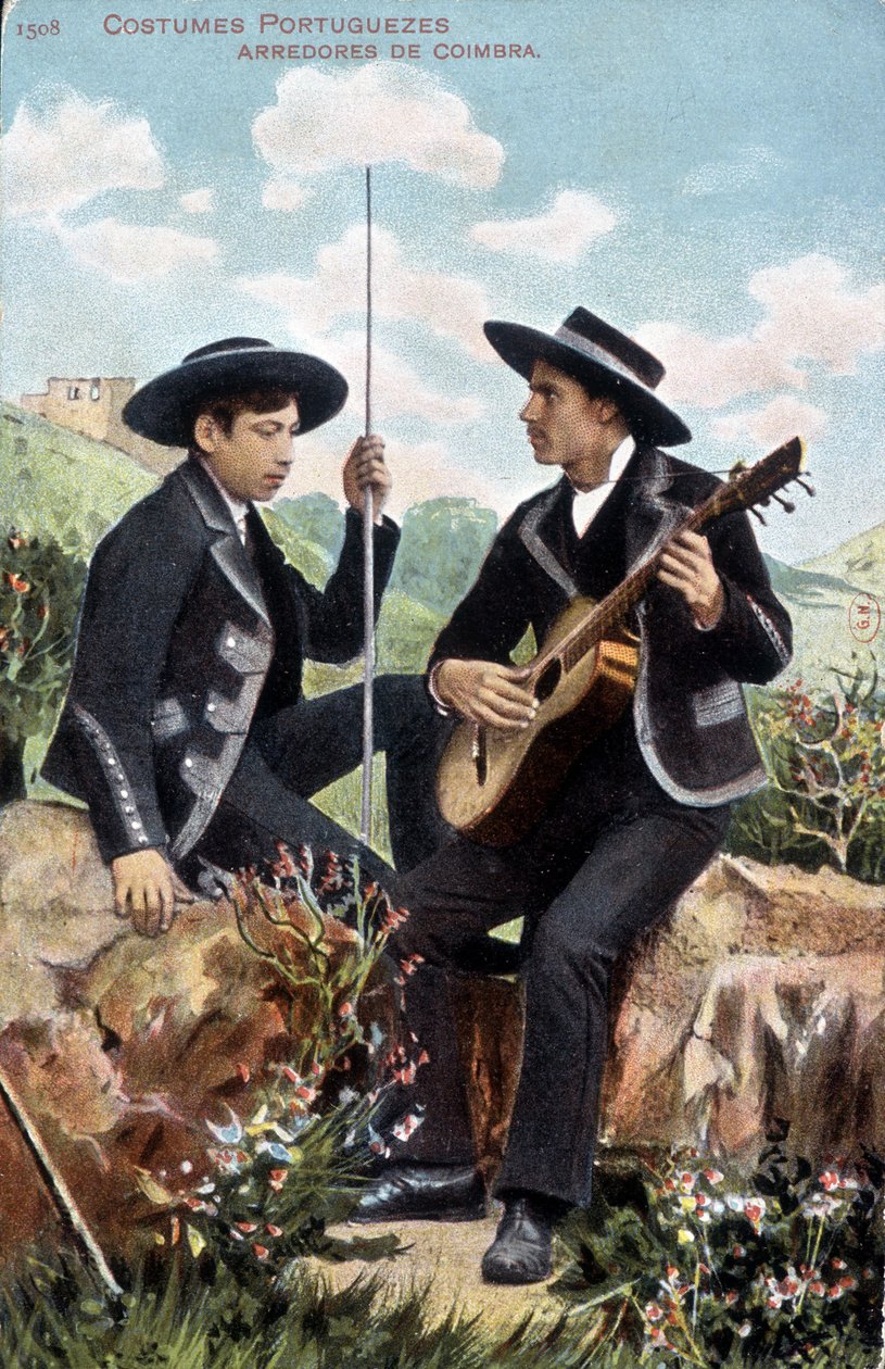 Musicians in Portuguese Costumes. Arredores de Coimbra. by Unknown artist
