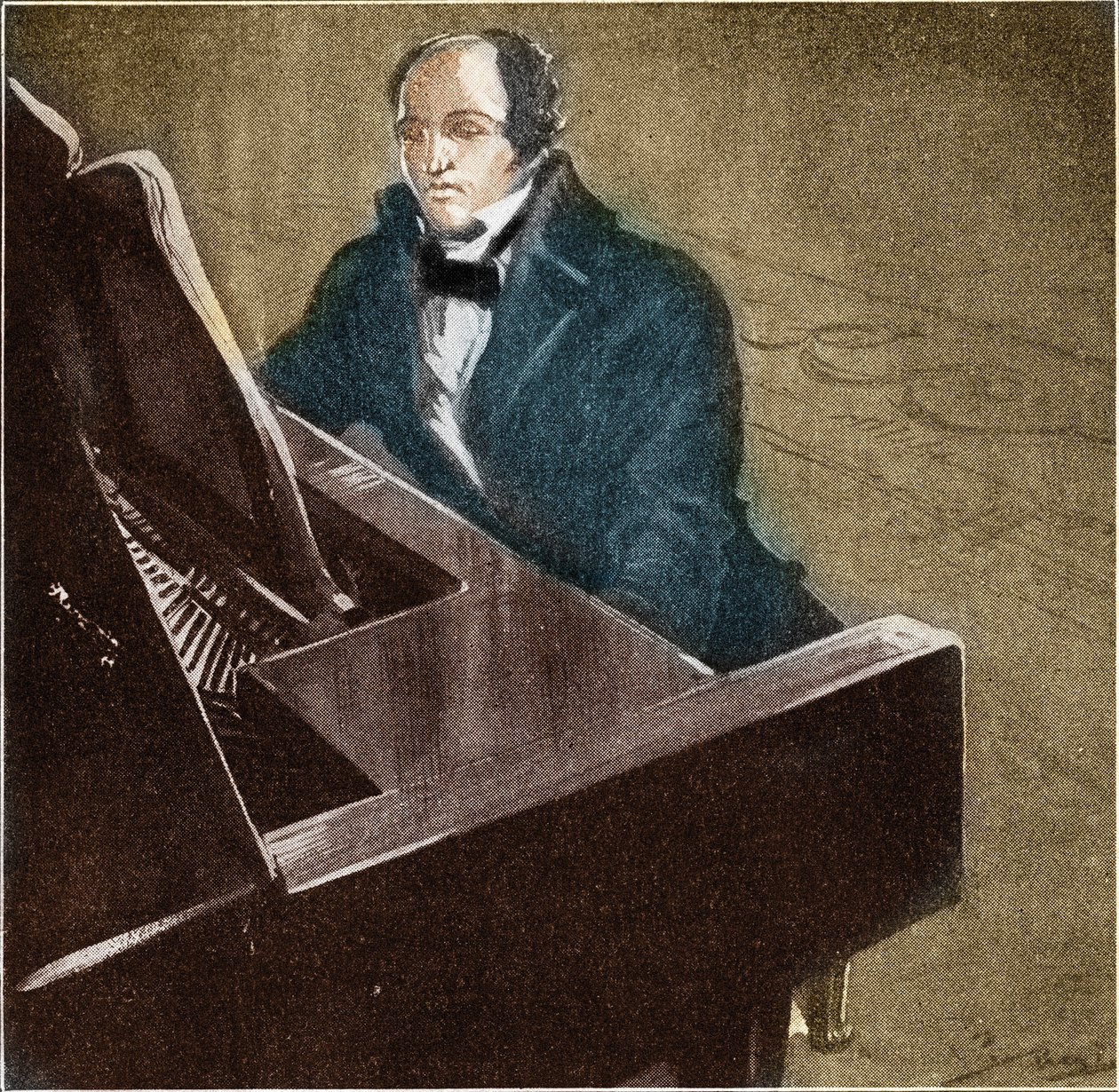 Muzio Clementi, Italian Pianist and Composer, Illustration of 1932 by Unknown Artist