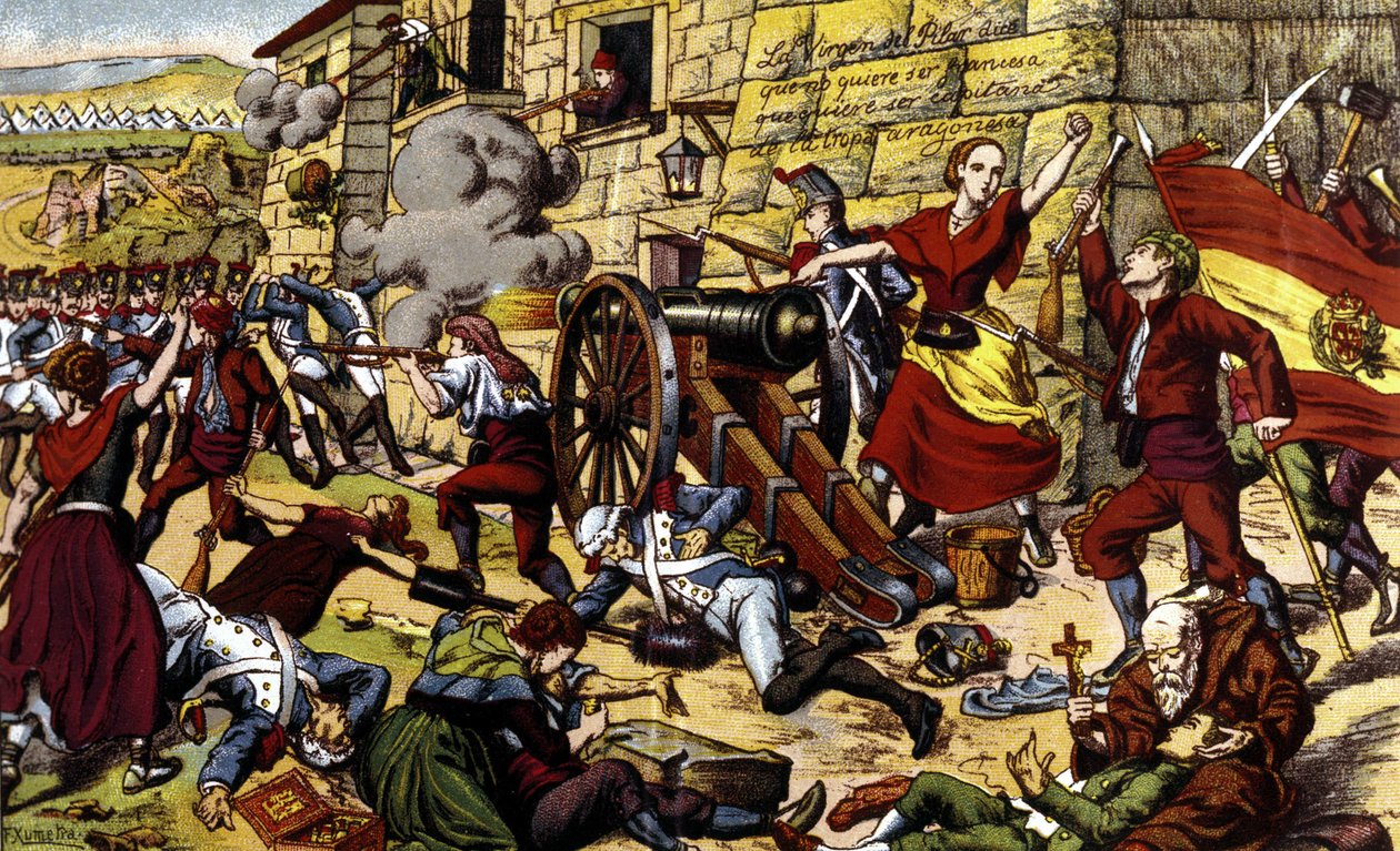 Napoleonic Wars: The siege of Zaragoza (June 15 - August 14) by Unknown artist