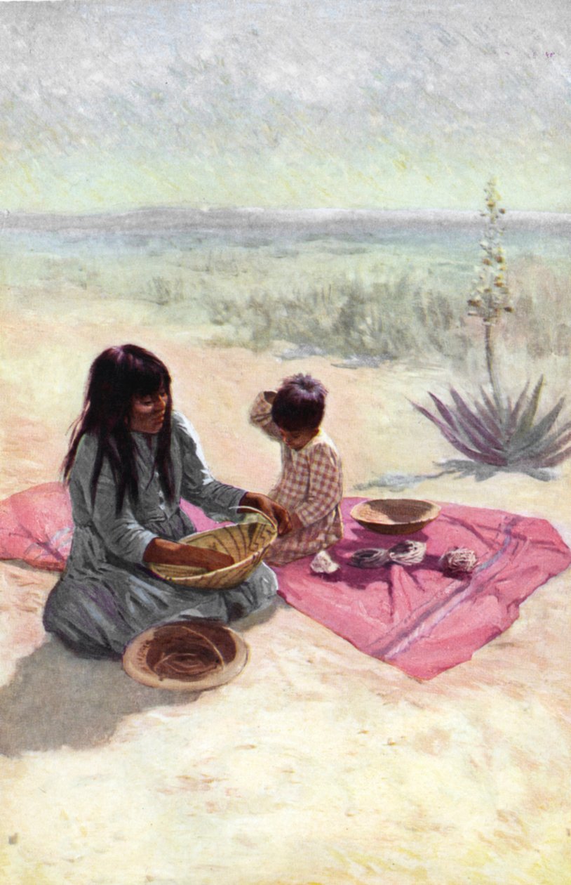 Native American Woman from the Pima Tribe, Arizona by Unknown artist