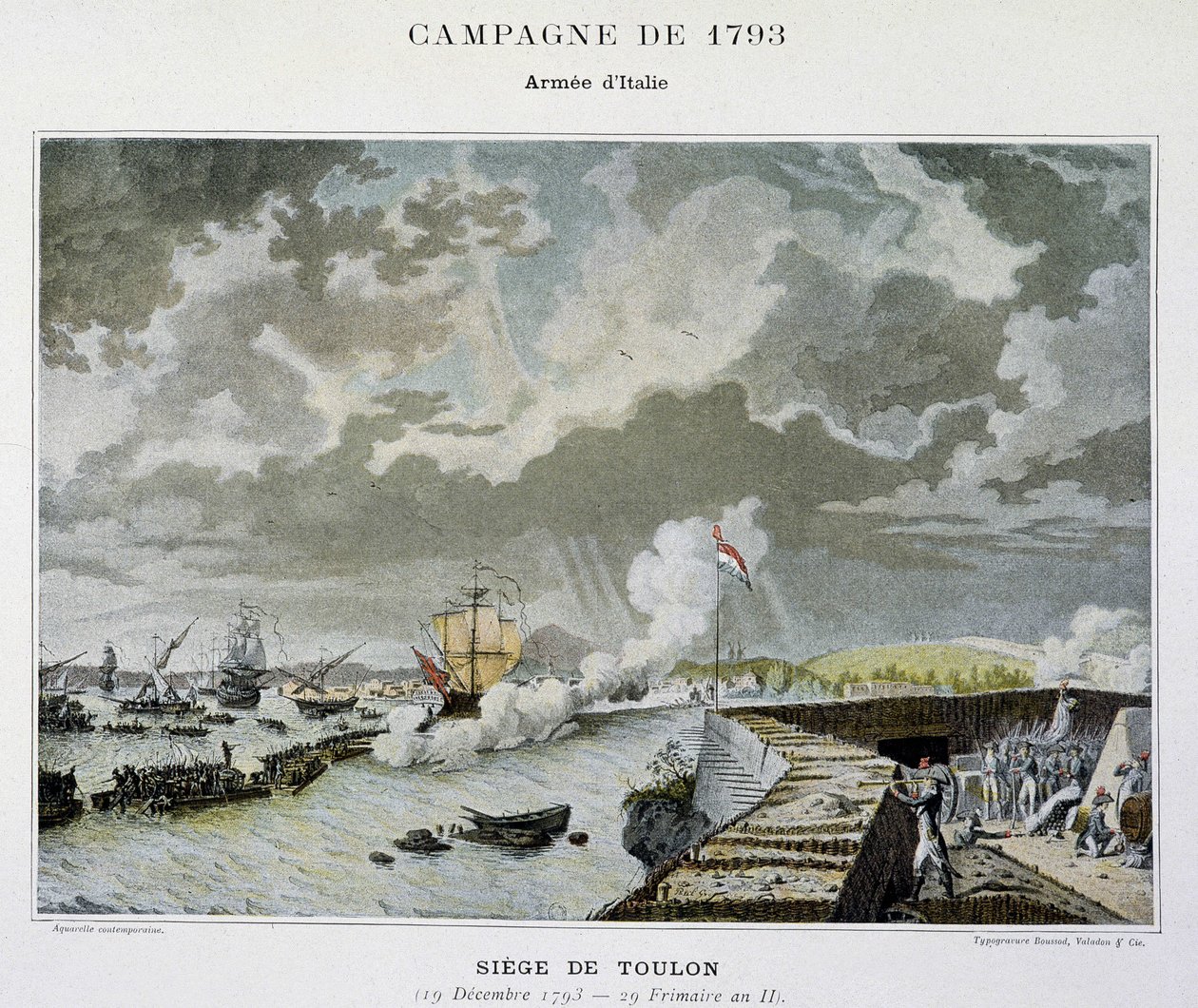 Naval Battle: Siege of Toulon in 1793 - in 