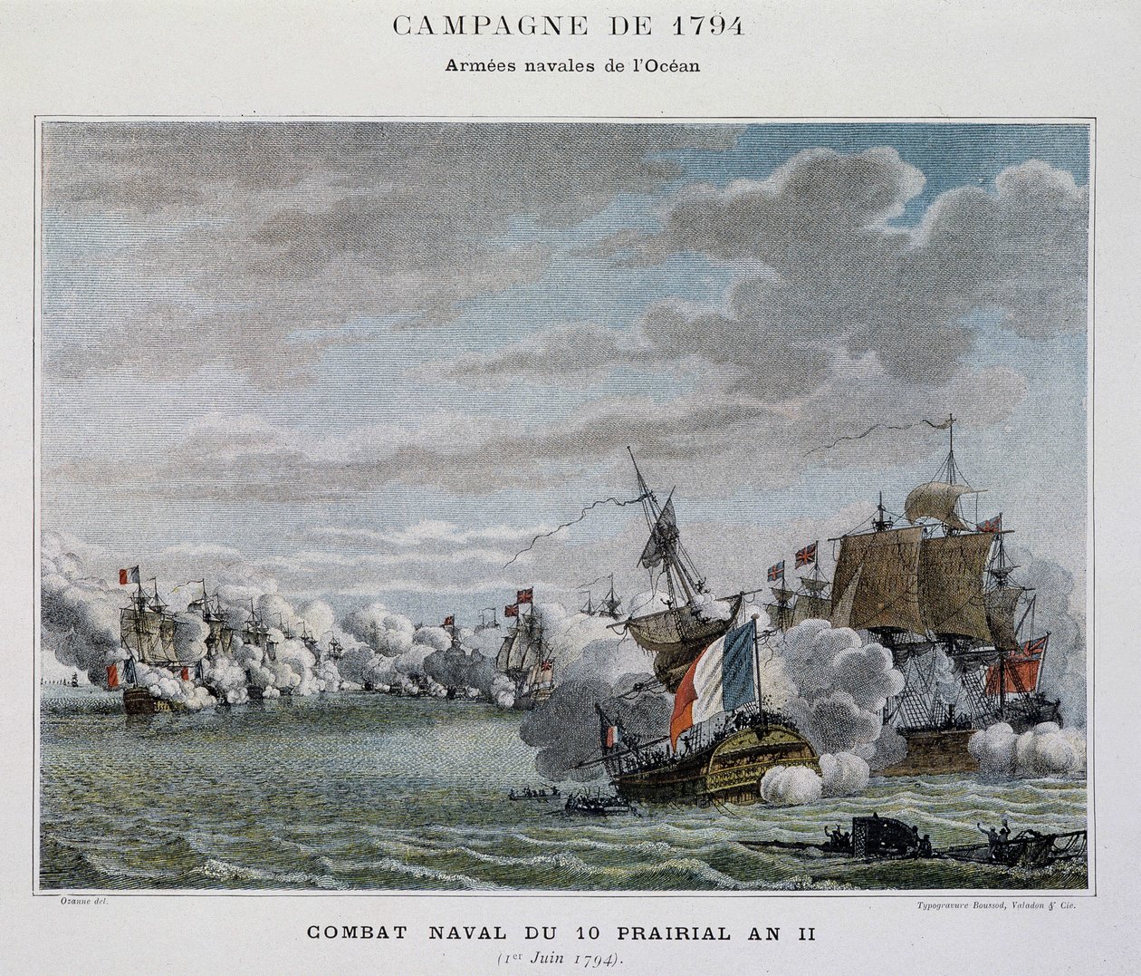Naval combat, 10 Prairial Year II (1794) - in 