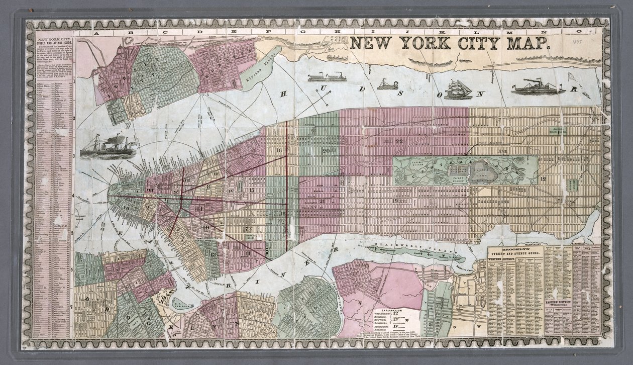 New York City Map, Extracted from Phelps