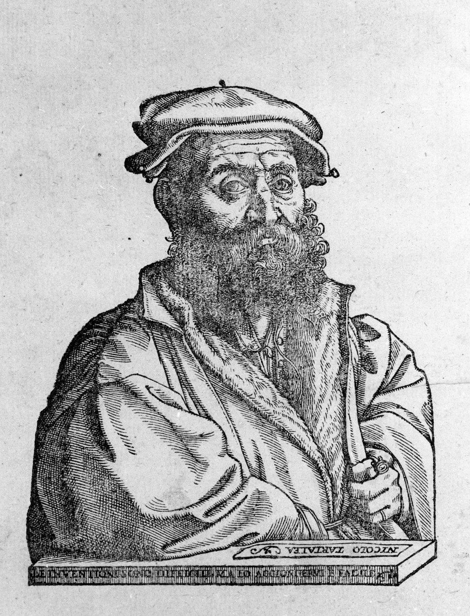 Nicolo Tartaglia (1499 - 1557), Italian Mathematician by Unknown artist
