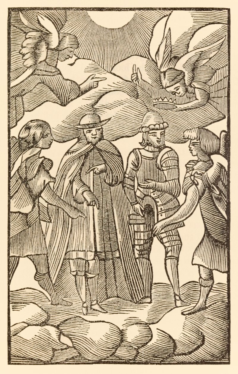 Now, Now Look How the Holy Pilgrims Ride, Clouds are Their Chariots, Angels are Their Guide from The Pilgrims Progress From This World, To That Which Is To Come by John Bunyan (1628-1688) by Unknown