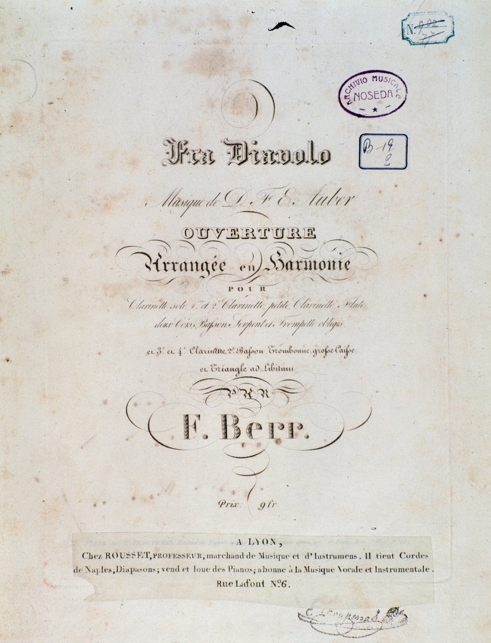 Opening of the Comic Opera Fra Diavolo, or The Hotelery of Terracine by D. F. Auber by Unknown artist