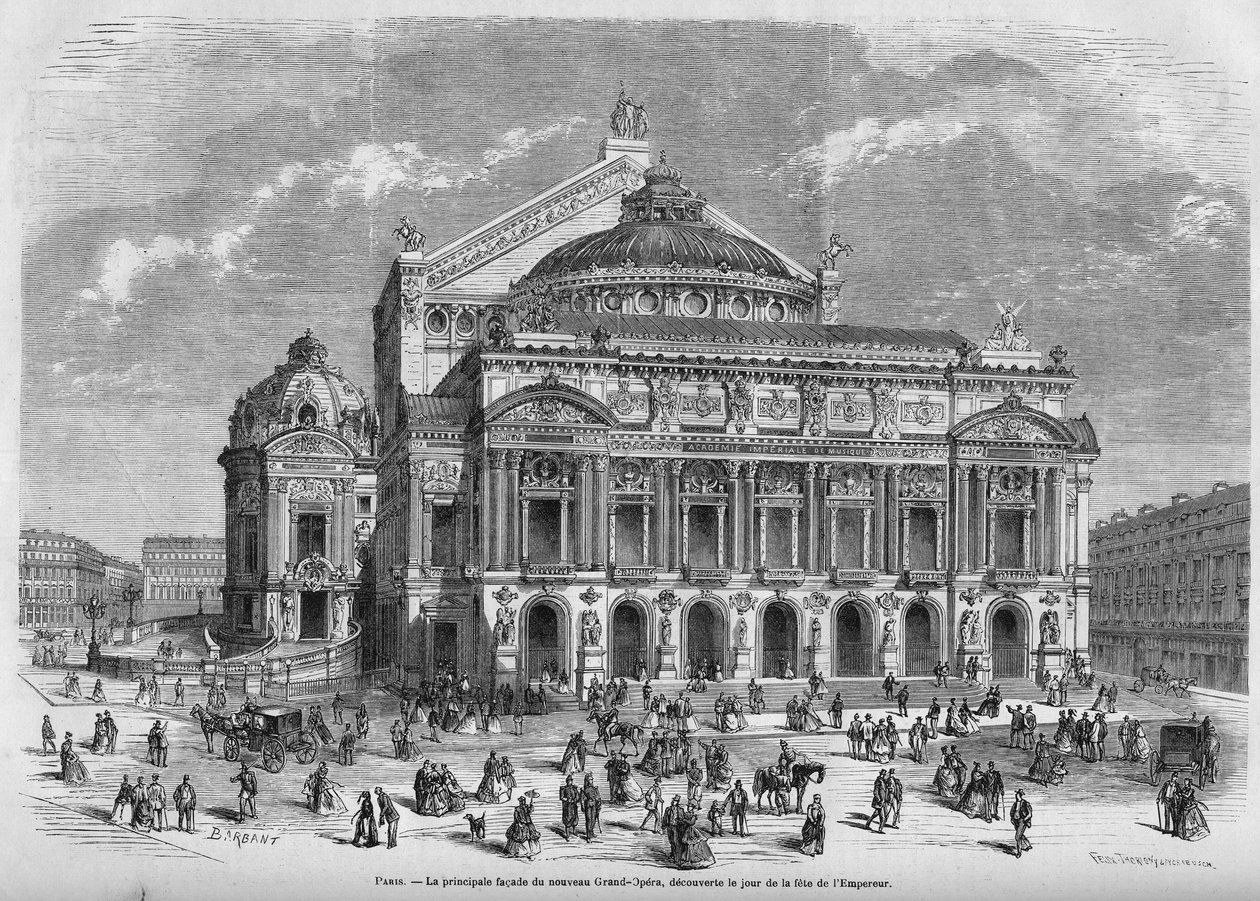 Opera Garnier in 1867. by Unknown artist