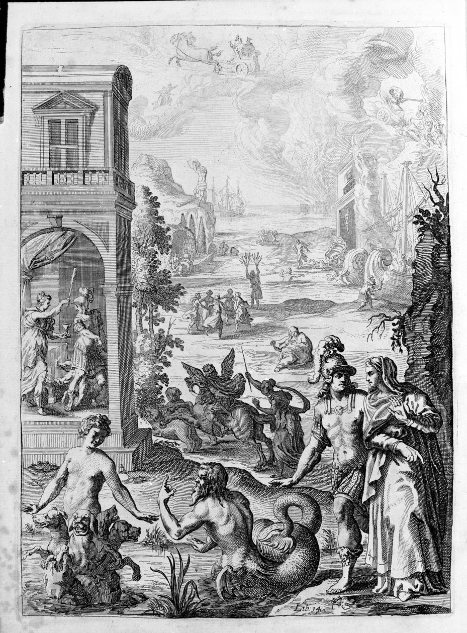 Ovid - illustration for book 15 - note by Thomas Farnaby by Unknown artist