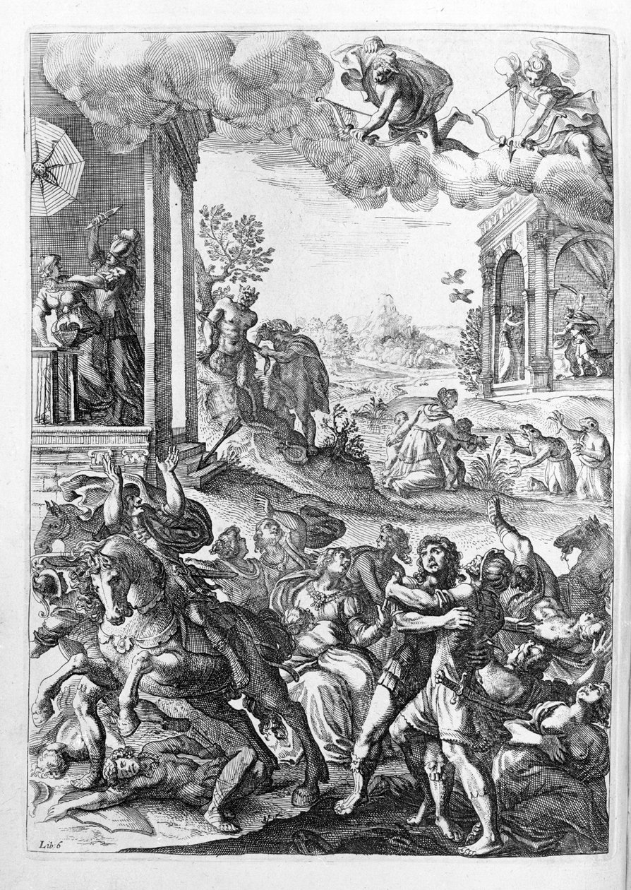 Illustration for Book 15 of Metamorphoses by Ovid, with notes by Thomas Farnaby by Unknown artist
